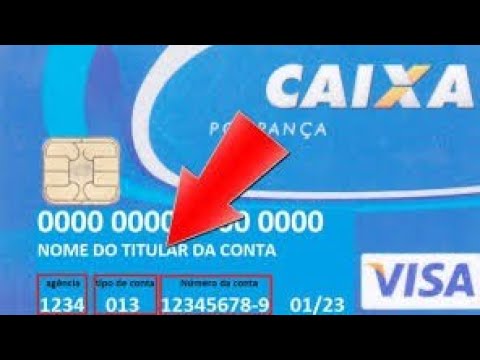 Qual é o número da conta da Caixa?