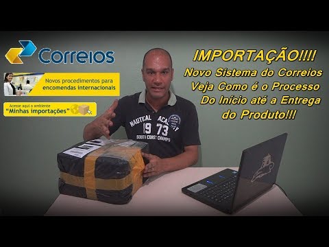 Qual é o padrão de importação de pacotes nos Correios?