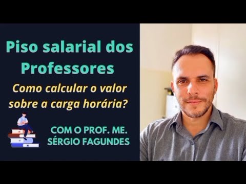 Qual é o piso salarial para professores com carga horária de 20 horas?