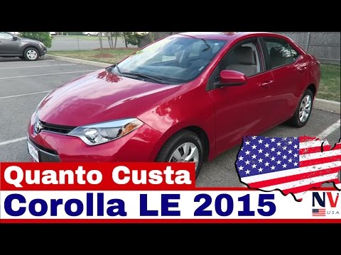 Qual é o preço do Corolla nos Estados Unidos?