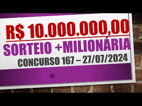 Qual é o resultado da loteria milionária?