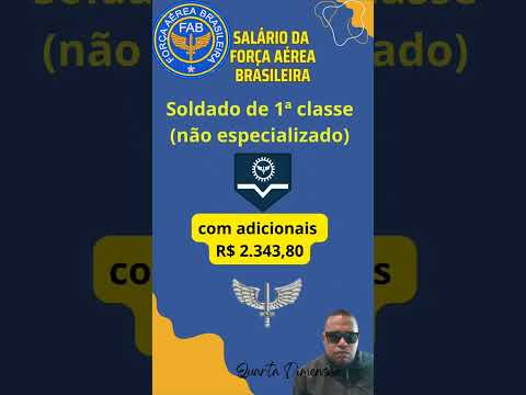 Qual é o salário de um soldado da Aeronáutica?