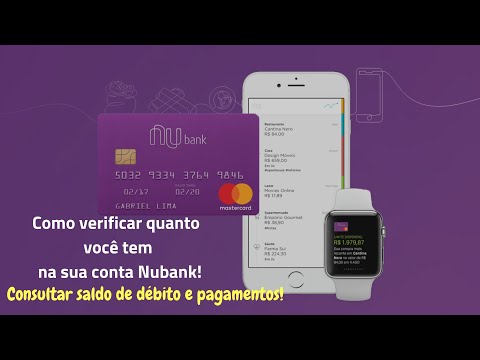 Qual é o saldo da conta Nubank?