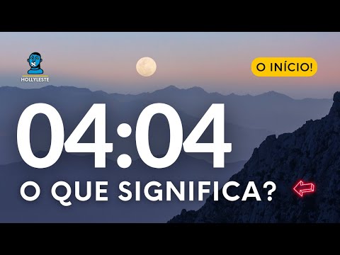 Qual é o significado das horas iguais 04:04?