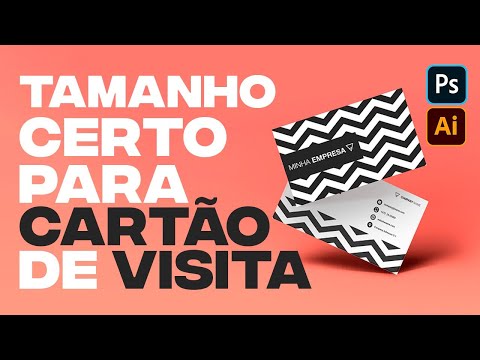 Qual é o tamanho ideal para um cartão de visita?