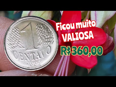 Qual é o valor da moeda de 1 centavo de 1994?