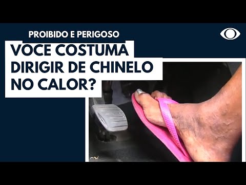 Qual é o valor da multa por dirigir de chinelo?