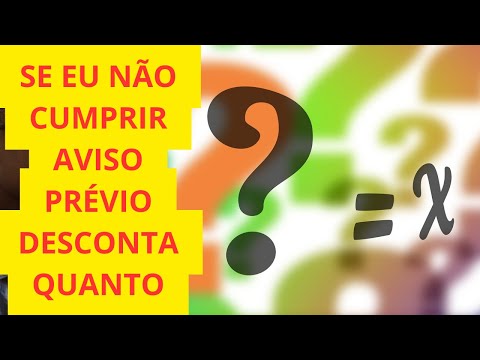 Qual é o valor da multa por não cumprir aviso prévio?