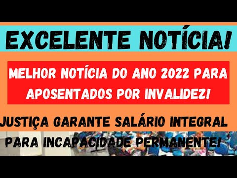 Qual é o valor integral da aposentadoria por invalidez?