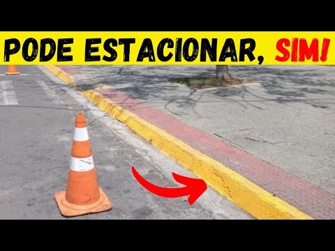 Qual faixa é permitida para estacionar?