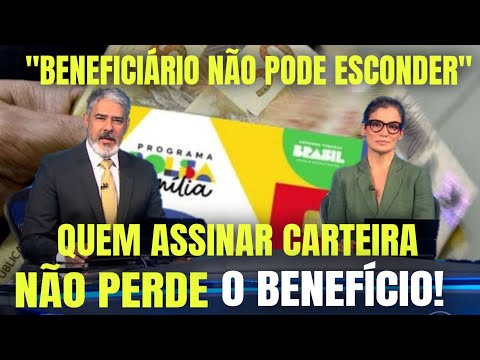 Quando assinar a carteira, perde-se o Bolsa Família?