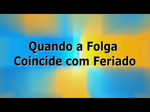 Quando o feriado cai no domingo, quantas folgas você tem direito?