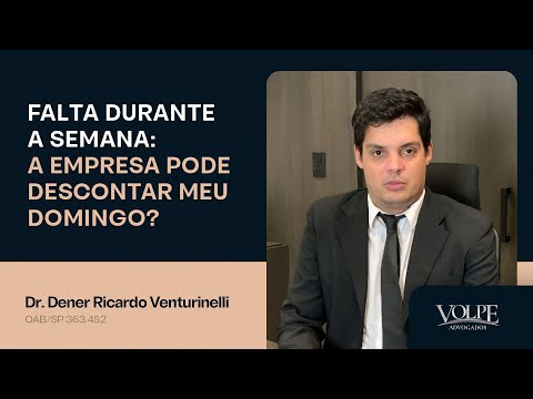 Quando o funcionário falta na segunda-feira, quantos dias são descontados?