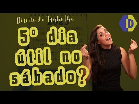 Quando o quinto dia útil cai no sábado?