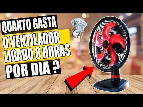 Quanto custa manter um ventilador ligado 8 horas por dia?