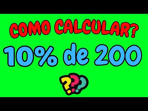 Quanto é 10% de 200?