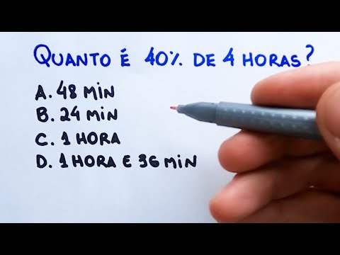 Quanto é 40 por cento?