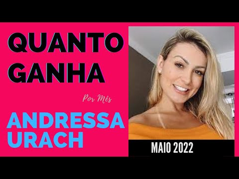 Quanto ganha Andressa Urach atualmente?