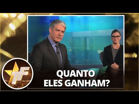 Quanto ganha um jornalista da Globo, como William Bonner?