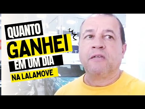 Quanto ganha um motorista da Lalamove?