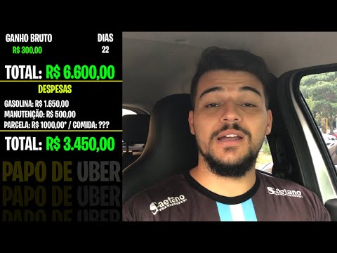 Quanto ganha um motorista da Uber por dia?