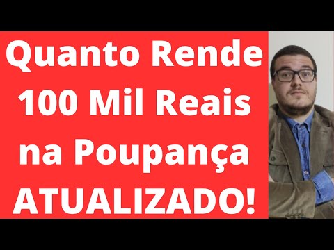 Quanto rende 100 mil na poupança da Caixa por mês?