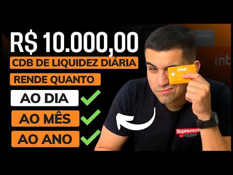 Quanto rende R$ 2.000,00 no CDB Inter?