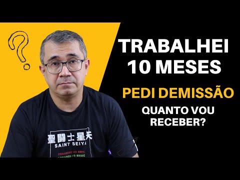 Quanto vou receber de acerto após trabalhar 10 meses?