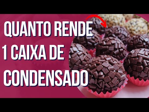 Quantos brigadeiros posso fazer com uma lata de leite condensado?