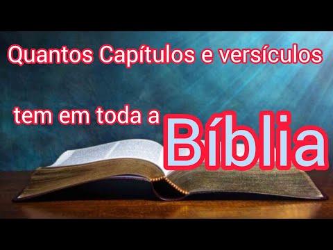 Quantos capítulos tem a Bíblia?