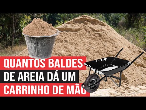 Quantos carrinhos de areia são necessários para um saco de cimento de reboco?