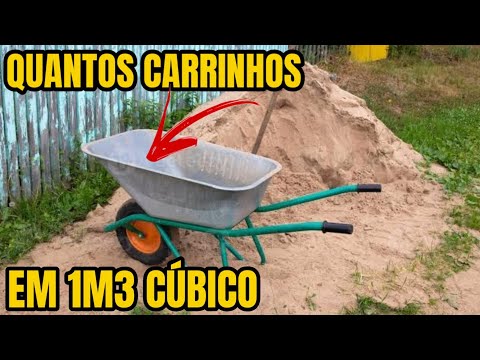 Quantos carrinhos equivalem a um metro de areia?