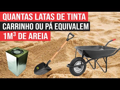 Quantos carrinhos são necessários para encher um metro de areia?