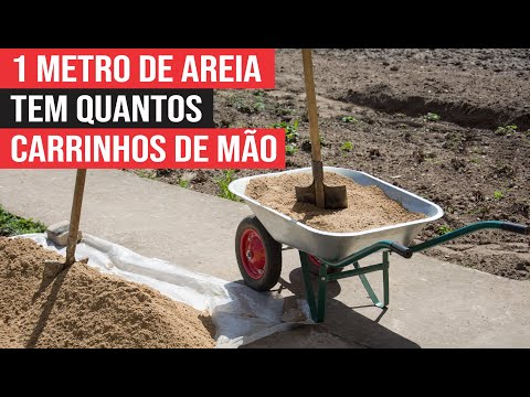 Quantos carrinhos são necessários para preencher um metro de areia?