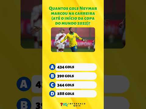 Quantos gols Neymar fez na carreira?