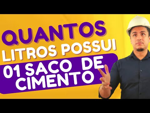 Quantos litros existem em um saco de cimento?