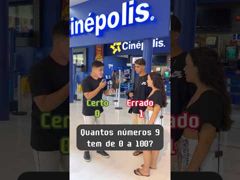 Quantos números 9 existem entre 0 e 100?