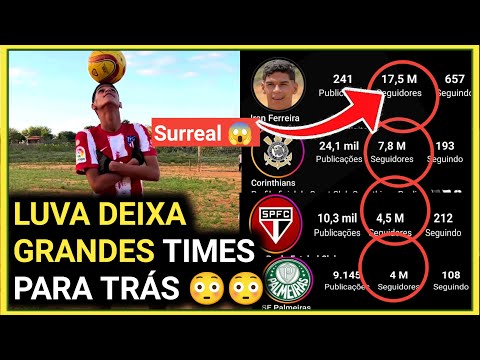 Quantos seguidores Luva de Pedreiro tem atualmente?