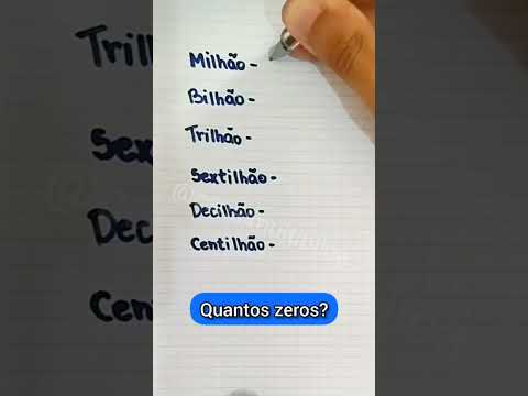 Quantos zeros tem 1 bilhão?