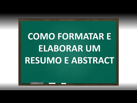 Resumo e abstract ficam na mesma página?