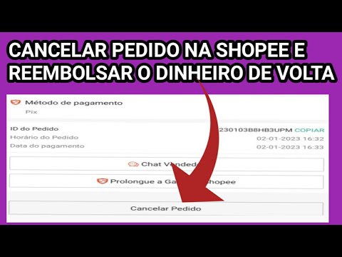 Se eu cancelar o pedido na Shopee, o dinheiro volta?