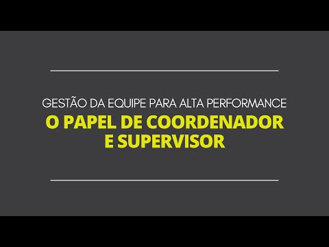 Supervisor é maior que coordenador?