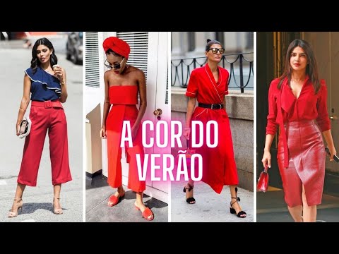 Vermelho combina com que cor de roupa?