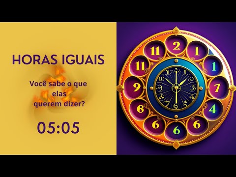 Você sabe o que significam as horas iguais 05:05 no amor?