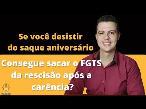 Voltei para o saque-rescisão: posso sacar o FGTS?